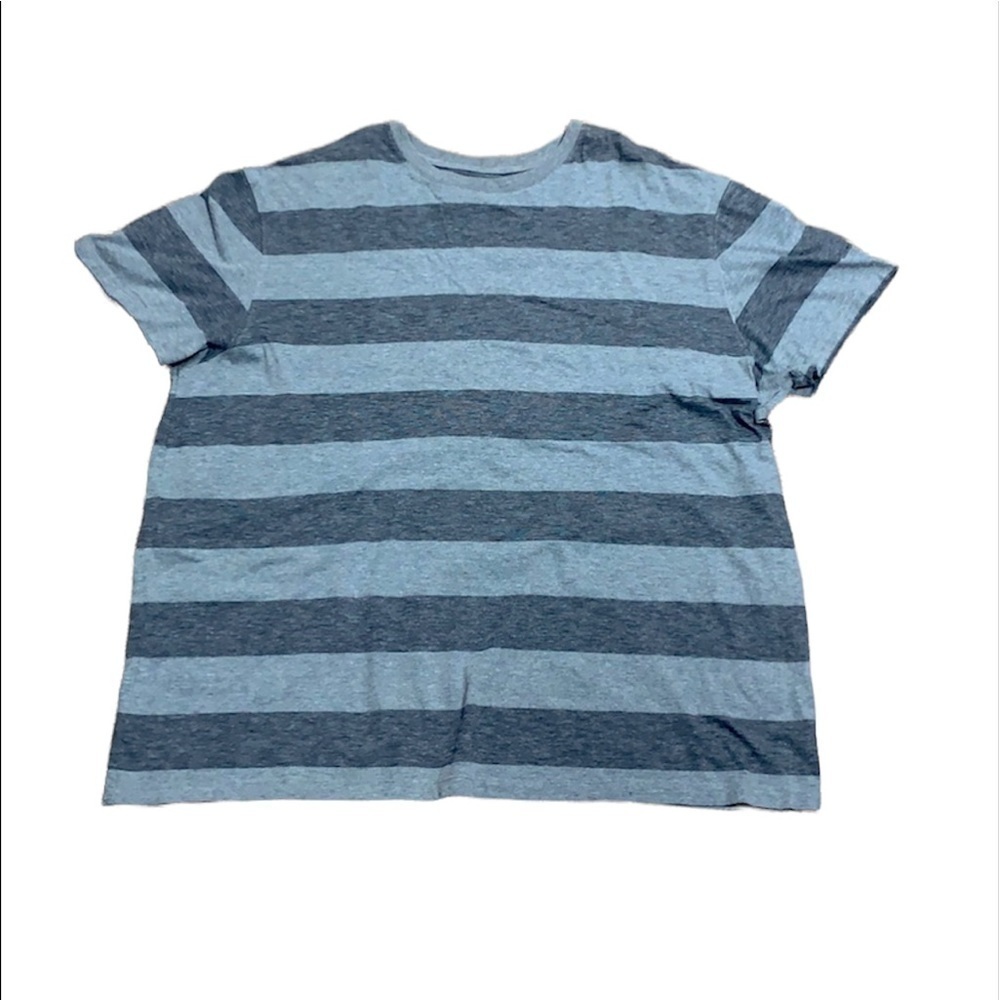 Roundtree & Yorke men’s gray short sleeve T-shirt with wide stripes Size XXL